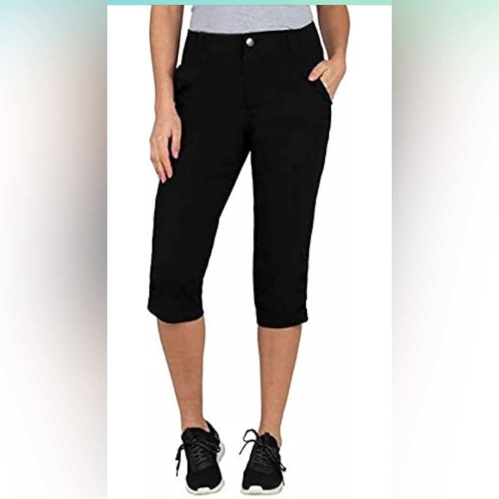 KHOMBU Black Capri Pants - Women's M